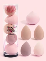 MAANGE 5PCS Makeup Sponge Blender Set Foundation Concealer Powder Cream Puff Dry&Wet Cosmetic Puff Multi-colored Beauty Sponges 1