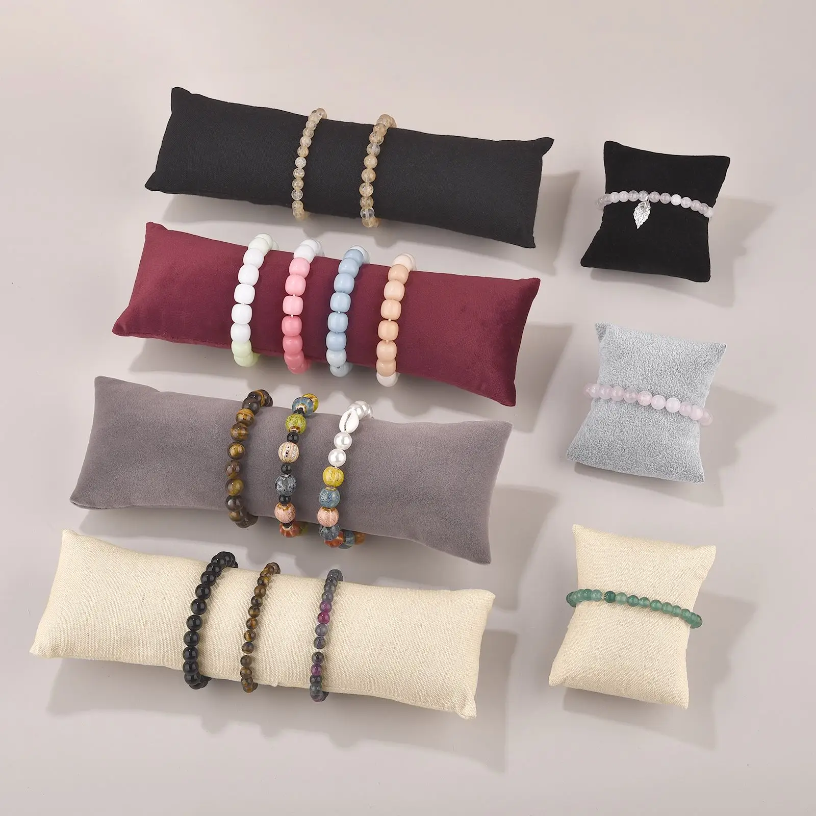Cream cushion bracelet holder +++