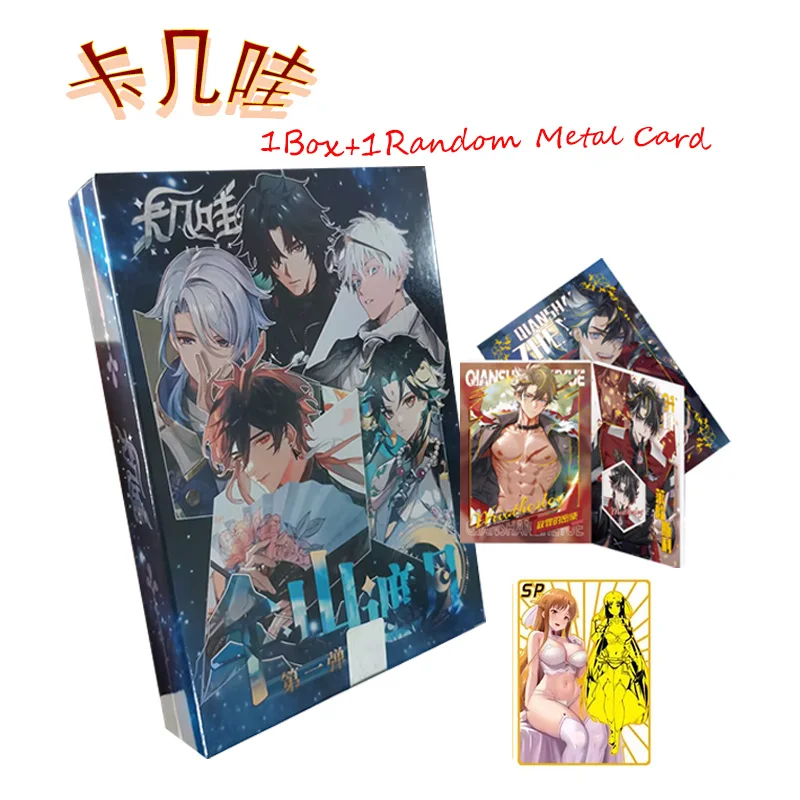 

Goddess Story QianShanZheYue Series Cards Sexy CP Character Card Book Ultra Thick B7 Glass Flashing Adhesive Cards Hobbies Gifts