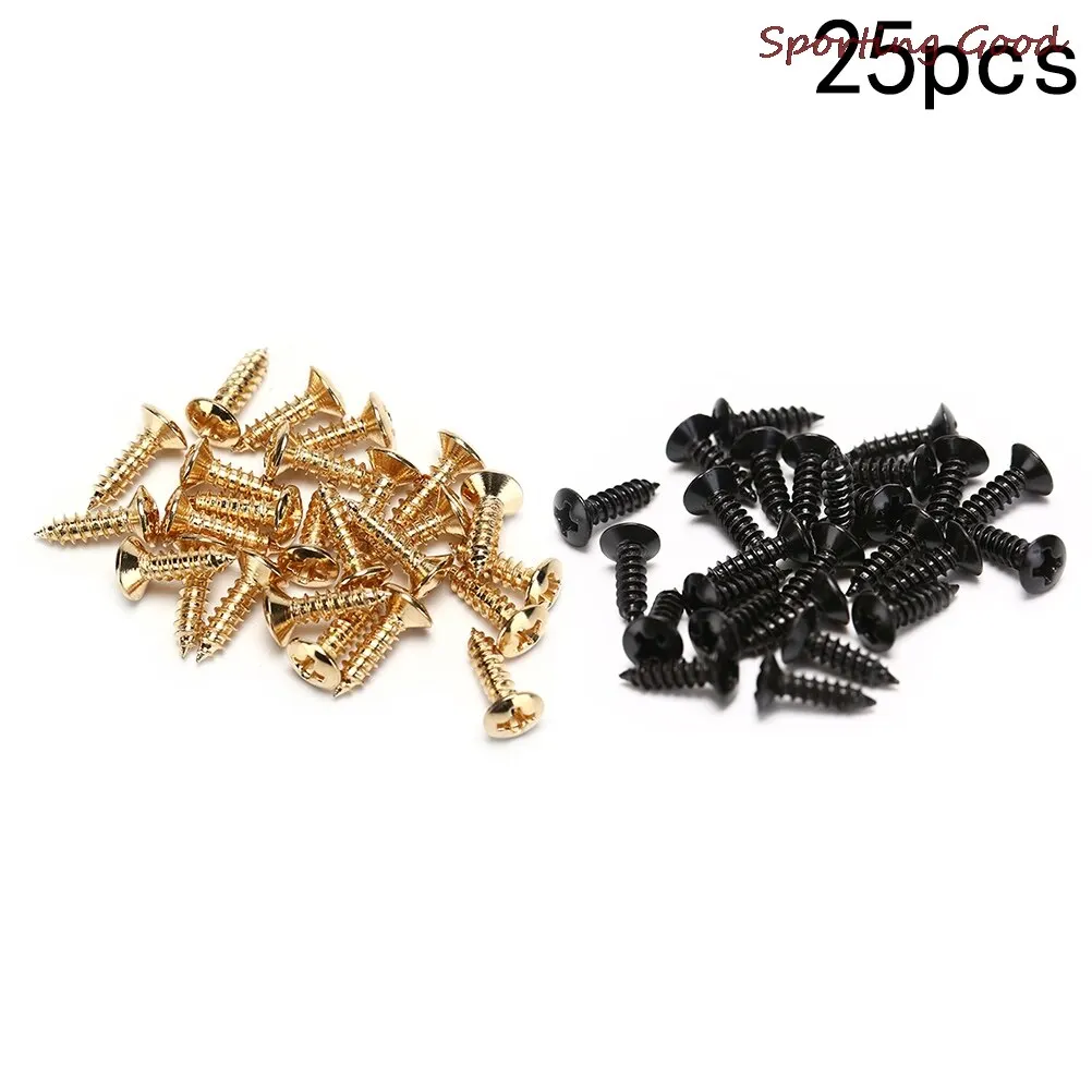3x12mm Electric Guitar Screws 25PCS for Pickguard Back Plate Mount DIY Luthier Tool