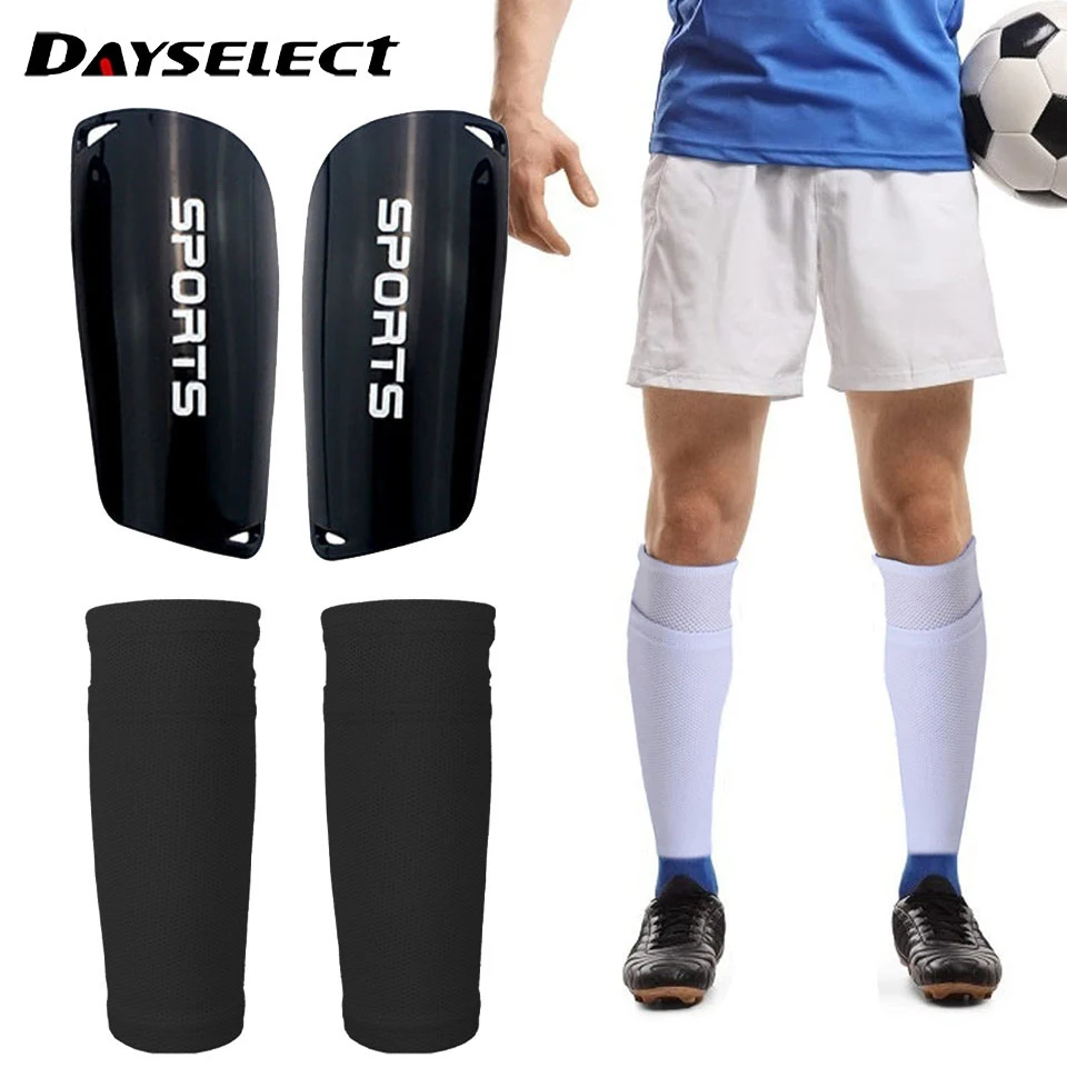 1Pair Soccer Football Shin Guard Teens Socks Pads Support Professional Shields Legging Shinguards Sleeves For Adult Teens Child