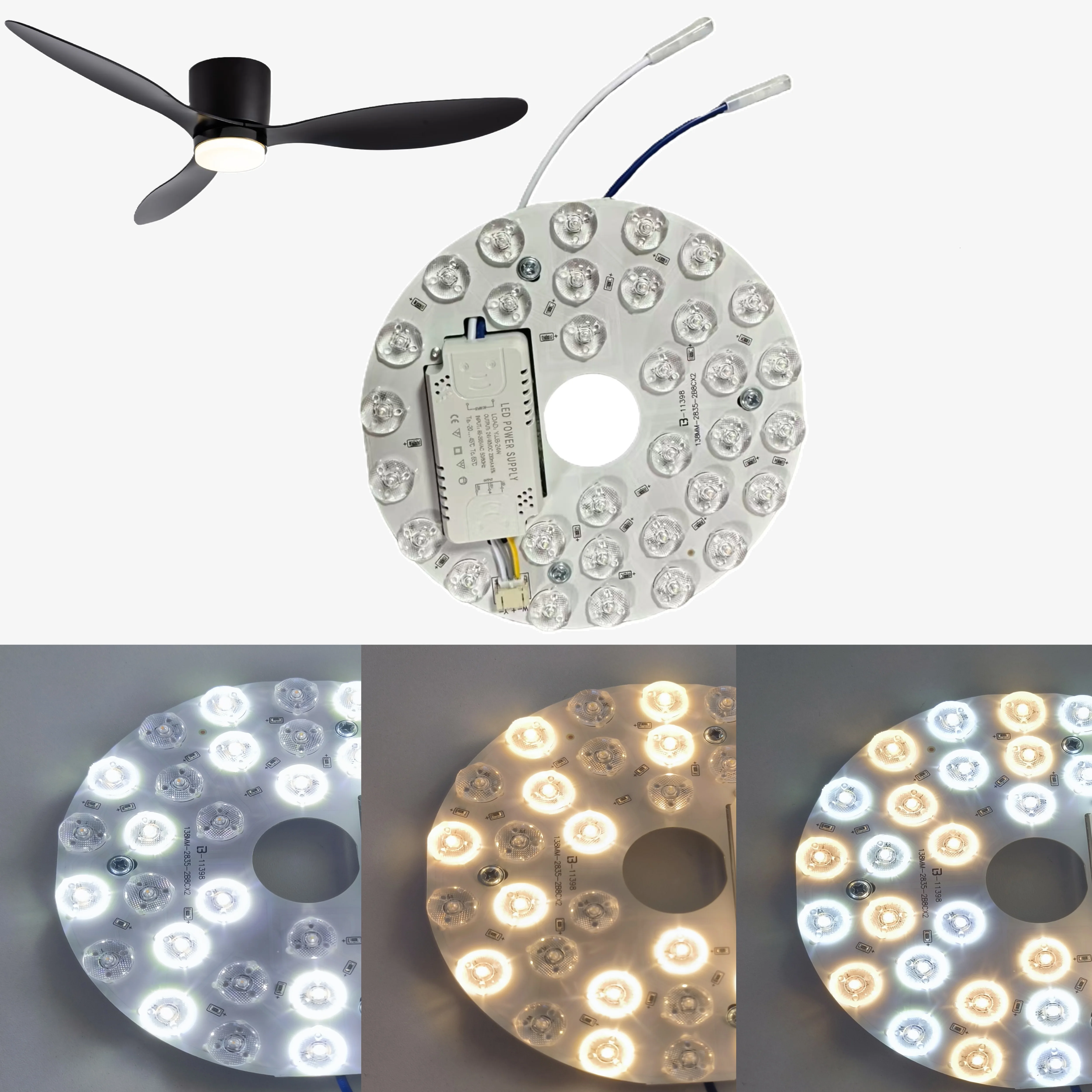 Ceiling Fans - Accessories - Light Kits - Common, image size:5000x5000