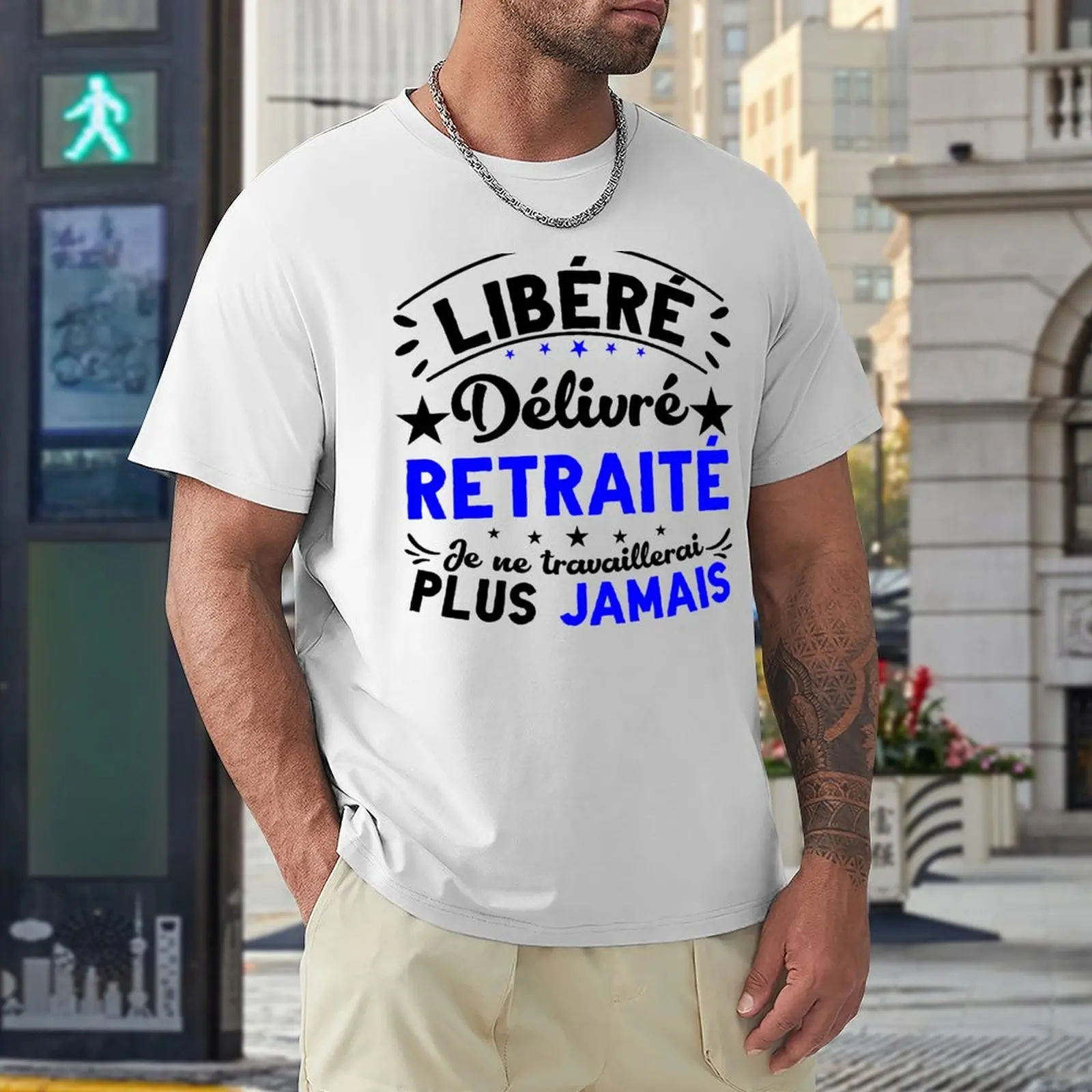 T-Shirt homme Libéré, Délivré, Retraité