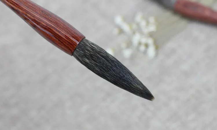 Ratte, Schnurrhaare, Haarbürste, Stift, chinesische Malerei, große chinesische Maus, Schnurrhaare, Kalligraphie-Pinsel, regelmäßige Schriftpinsel, Tinta China – Detail 2