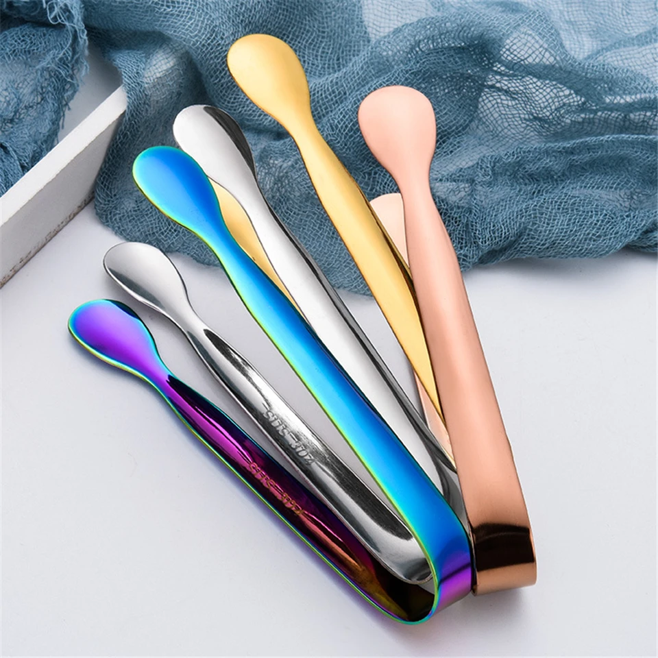 Ice Tong Bread Food Bbq Clip Barbecue Clip Ice Clamp Tool Bar Kitchen Accessories 10.8Cm Stainless Steel Cube