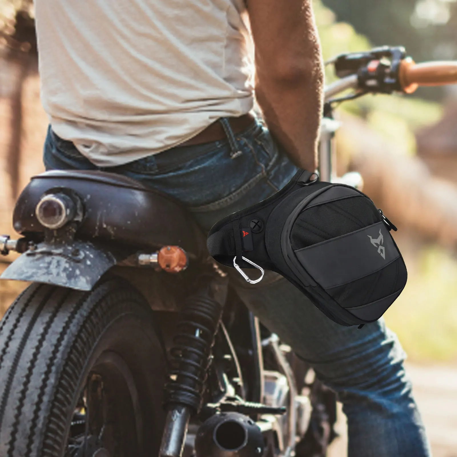 Sac de moto imperméable pour hommes et femmes, sacoche de cuisse