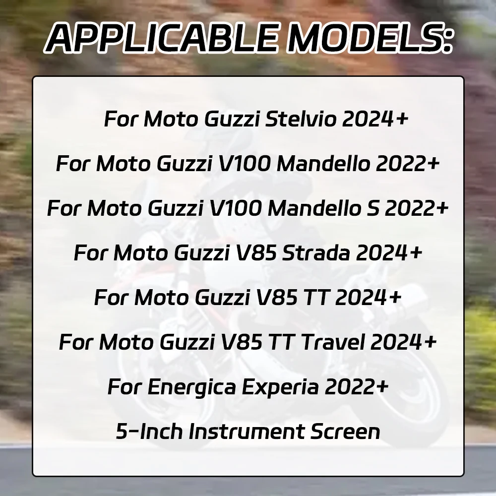 Energica Experia 2022+ TPU 스크래치 클러스터 스크린 대시보드 V100 Mandello 오토바이 액세서리 보호 장비 필름