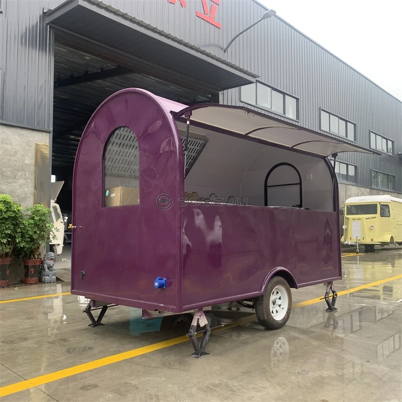 Mobile Food Truck With Full Kitchen Pizza Trailer Factory Direct Sale Coffee Trailer Foodtrucks Mobile Food Cart