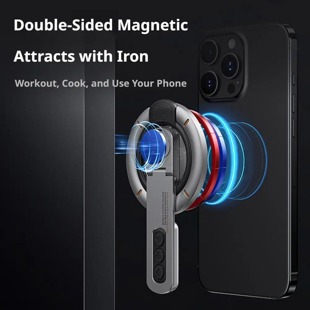 양면 자석식 휴대폰 홀더 링 스탠드 3 in 1 회전식 피젯 감압 브래킷 (아이폰 17, 16, 15 MagSafe 호환)