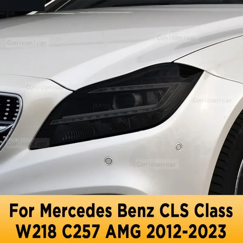 

For Mercedes Benz CLS Class W218 C257 AMG 2012-2023 TPU Car Headlights Anti-Scratch Protective Film Headlamps Repair Accessories