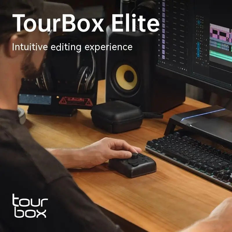Tourbox Elite mechanische Tastatur Designer Entwurf Montage drei 