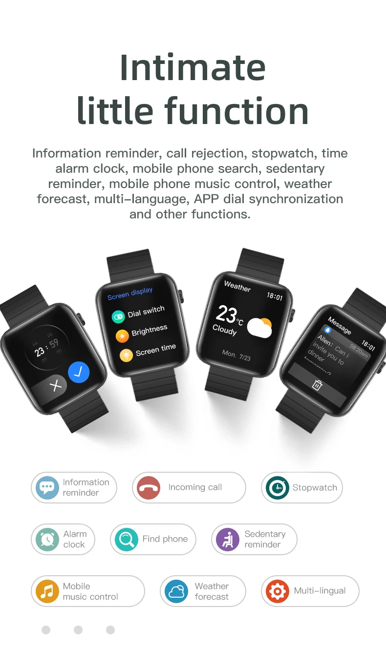 T68 Mens Smart Watches Body Temperature Heart Rate Monitor SPO2 Blutooth Call Flashlight Sports Watch Clock Gift for Men Women