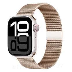 Milanese Loop Stainless Steel Watch Strap - Elegant & Breathable Design - 38 - 40 - 41-(S10)42mm (Vintage gold 6)