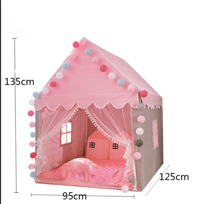 1 Piece Of Children's Indoor Tent Game  Princess Castle Small House, Boy Girl Gift 53*49*37in