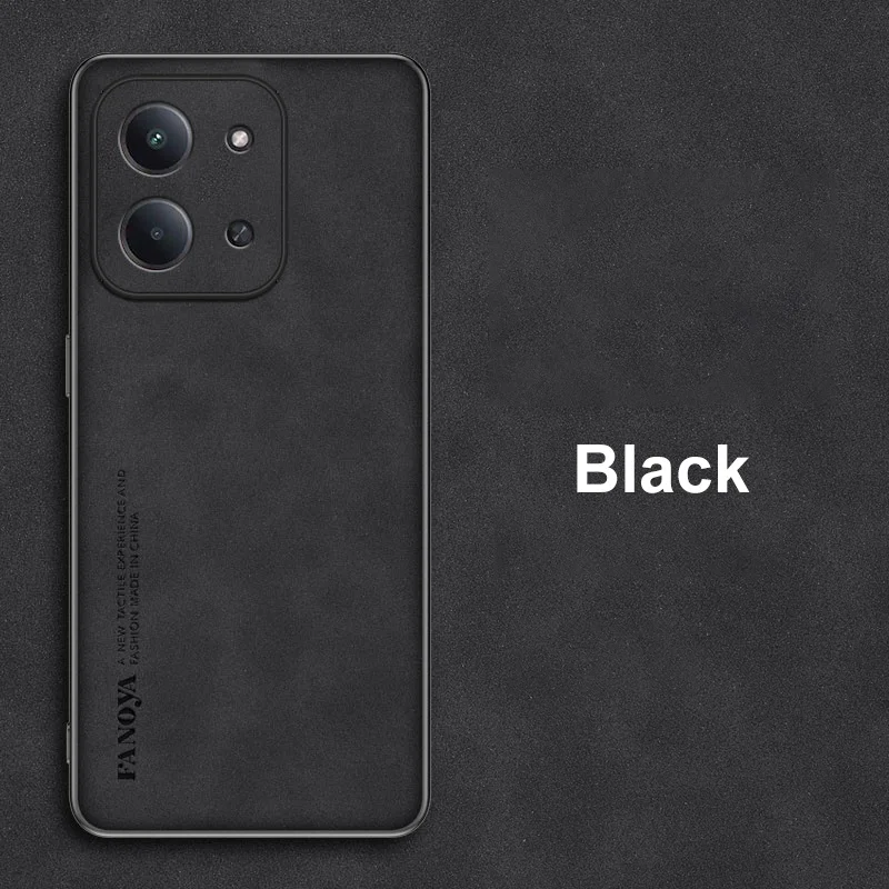 Luxury PU Leather Matte Silicone Shockproof Phone Case - Full Protection Back Cover