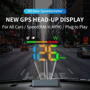 KWHUD HUD Head Up Display GPS Digital Speedometer Windshield Projector for Cars Auto Electronic Devices USB Powered Plug to Play 1