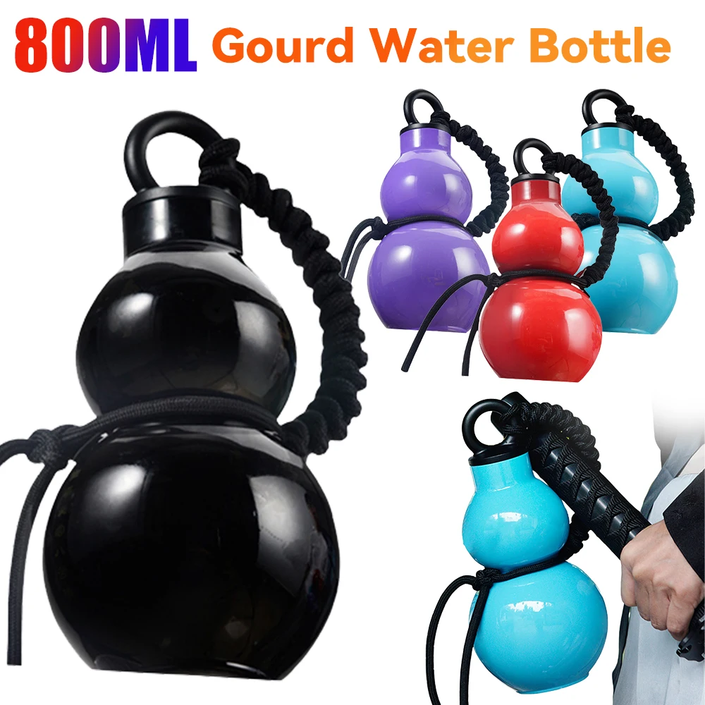 800ml Gourd Water Bottle Child Water Gourd Kettle Chinese Retro-Inspired Wu Kong Leakproof Jug for School Children Gift