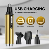 4-in-1 professional beauty kit, USB rechargeable nose and ear clipper, beard and eyebrow shaver 6