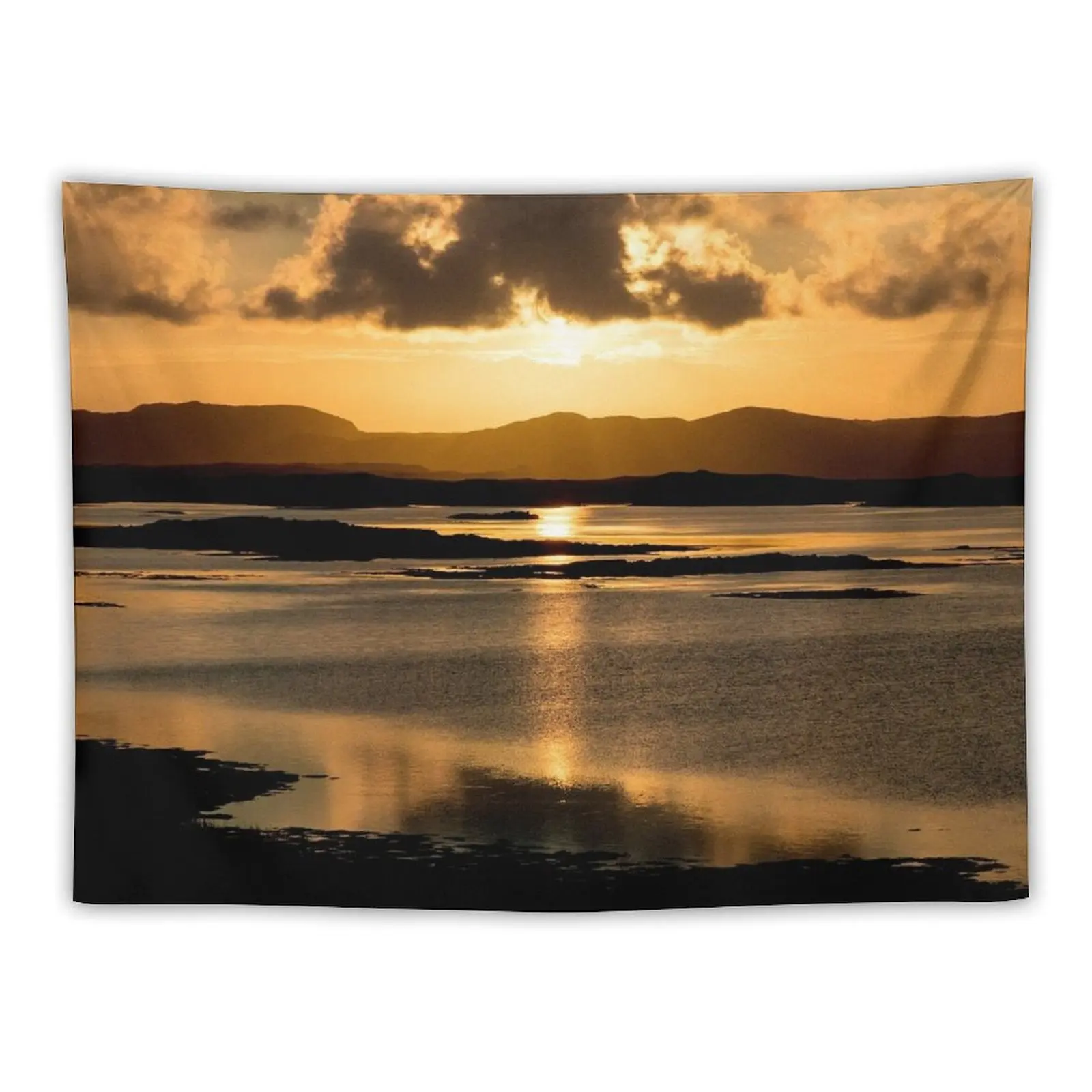 

Sunrise in the Outer Hebrides Tapestry Bathroom Decor Room Decore Aesthetic Funny Tapestry