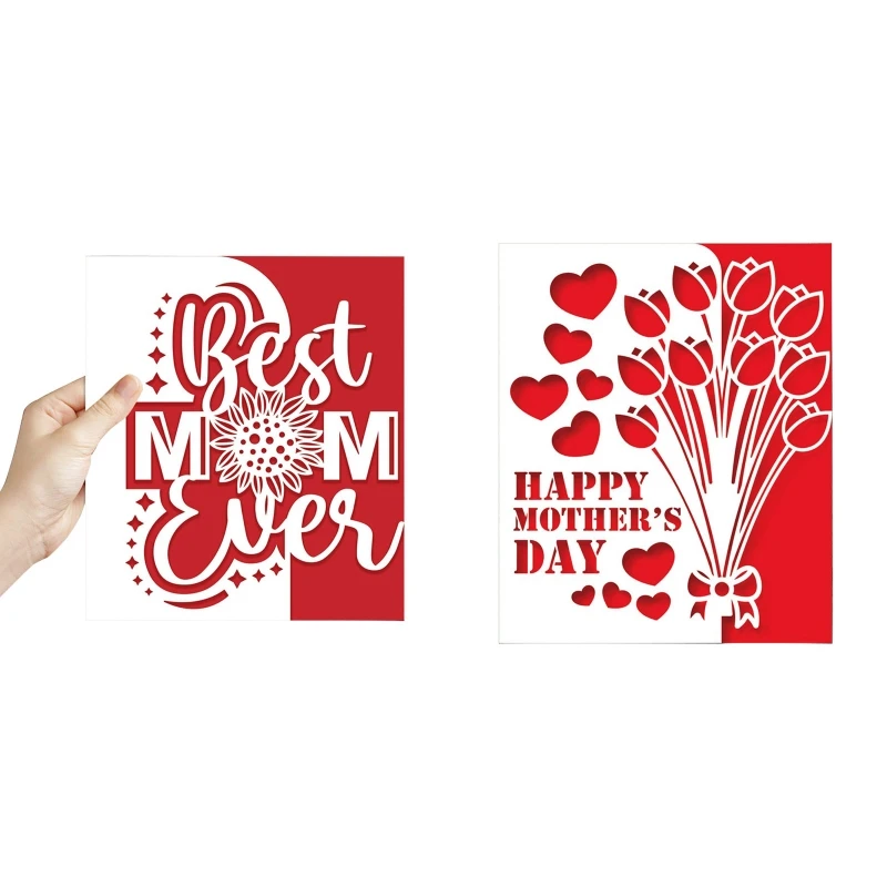 Metal Cutting Dies Happy Mothers Day Die Cuts for Card Making Scrapbook  Stencil Scrapbooking Die Cuts Clearance