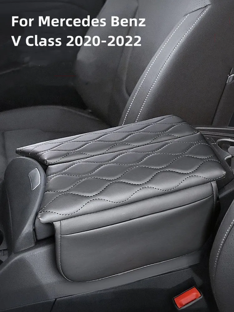 For Mercedes Benz V Class 2020-2022 V260 Center Console Armrest Storage Box  Cushion Anti-scratch Leather Armrest Mat Pad - Armrests - AliExpress
