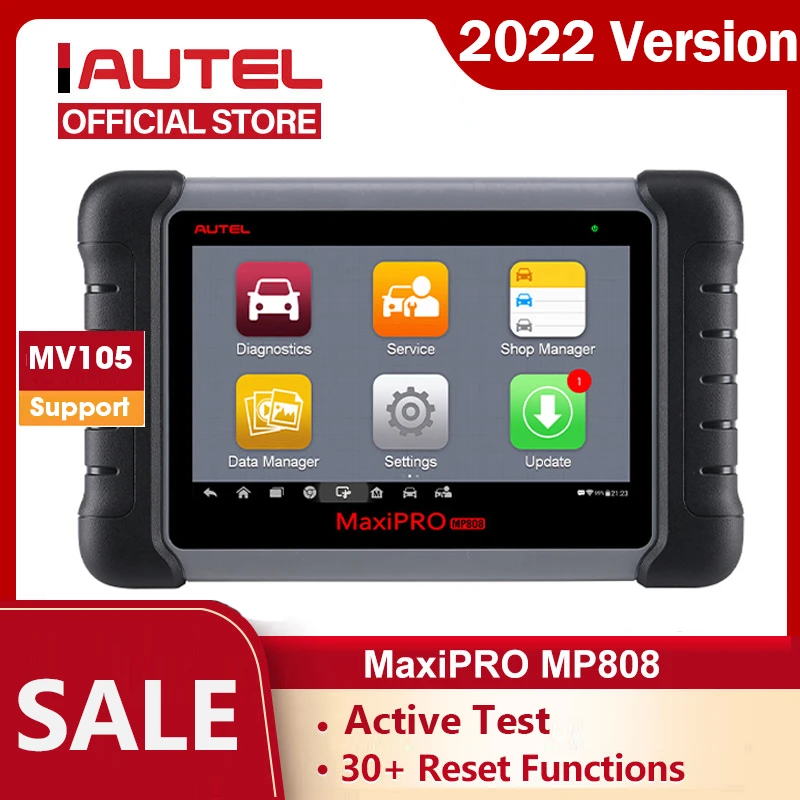 best car battery tester Autel MaxiPRO MP808 Diagnostic Tools with Bi-directional Control OE-level OBD2 Professional automotive Scanner PK MK808 sensor for temperature gauge