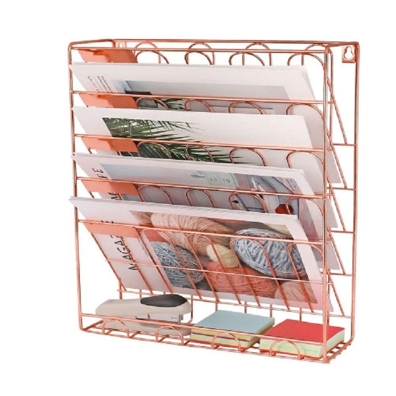 Rose Gold Book Shelves for Children Bookshelf Free Shipping Shelving