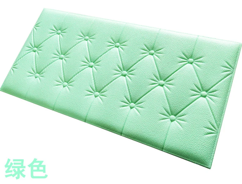 

2024 Upholstered Wall Panels 3D Anti-Collision Wall Padding headboard wall stickers