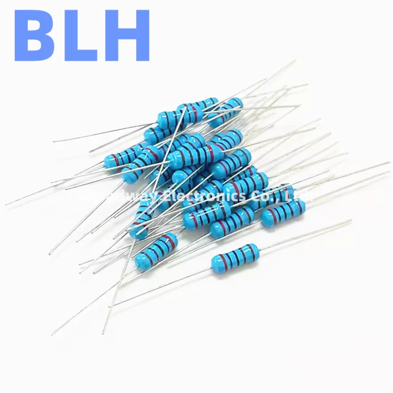 50PCS 1W 1% Metal Film Resistor 6.8M 7.5M 8.2M 10M 22M 0.91R ohm