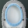 Winter Bathroom Cushion Warm Toilet Seat Cover Mat Toilet Pad with Handle Thicker Soft Washable Closestool Warmer Accessories 5