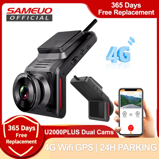 Dash Cam front and rear 4K Sameuo Rear View Auto wifi Dashcam car dvr  Camera app Video Recorder night vision Reverse 24H Parking - AliExpress