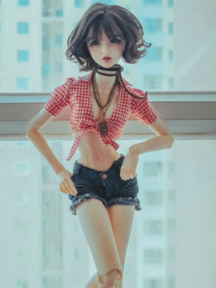 

Sexy high-waist Shirt for 1/4 1/3 SD16 DD BJD Doll Clothes Custom CWB144
