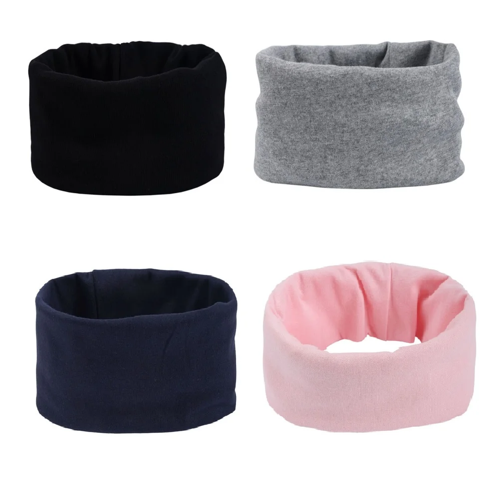 New Cotton Winter Scarf for Boys Girls Women Men Neck Collar Unisex Elastic Mufflers Children Autumn Crochet Baby Scarf