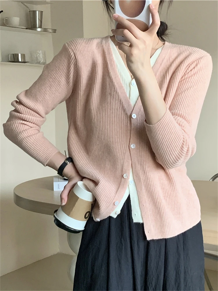 

Winter Women Sweater Knitted Cardigan Oversize Girls Sweater Woman Cashmere Pullover Tops Long Sleeve Maxi Vintage Y2k Thick