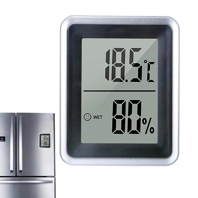 Mini Thermometer Hygrometer Room Thermometer With Magnet High Accurate  Temperature Sensor Indoor Thermometer With LCD Display - AliExpress