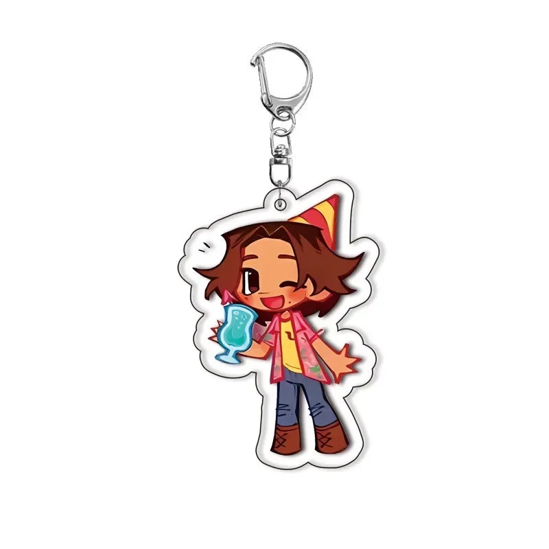 Gifts Accessories Adventure Game Mouthwashing Chibis Keychain Anya ‌Jimmy‌ Curly Sallyface Key Chain Bag Keyrings Jewelry Gamer - 2