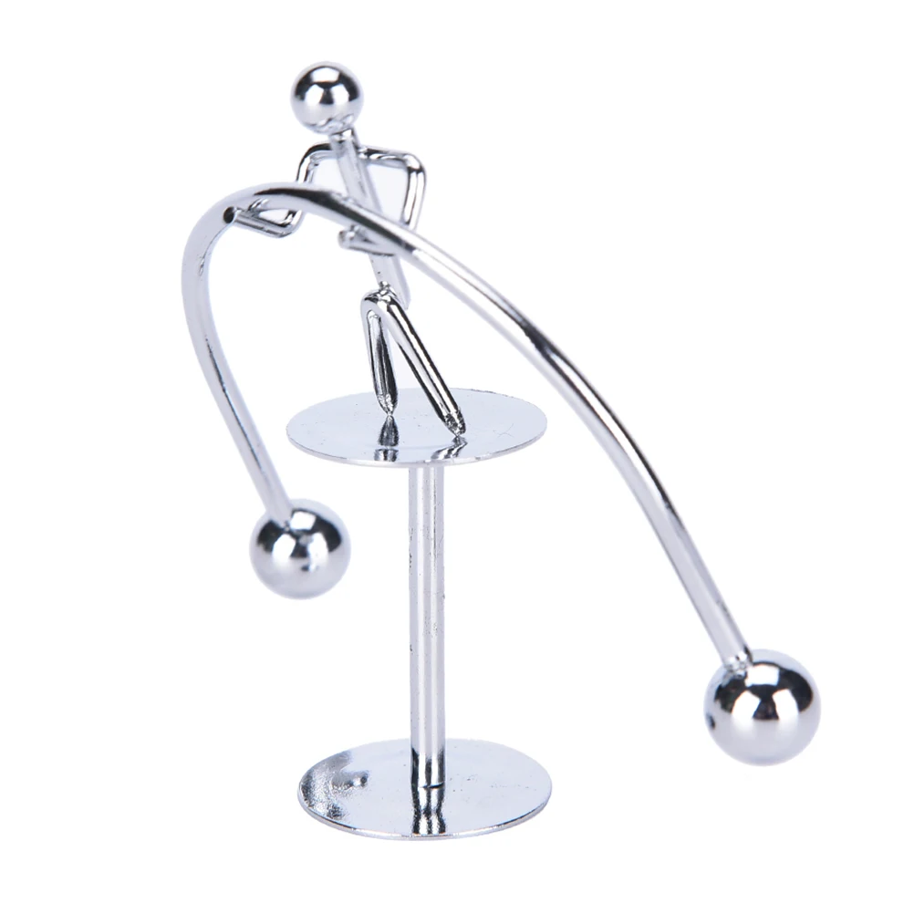 Early Fun Development Educational Desk Toy Gift Newtons Cradle Balance Ball Physics Science Pendulum Stainless steel 1 Set