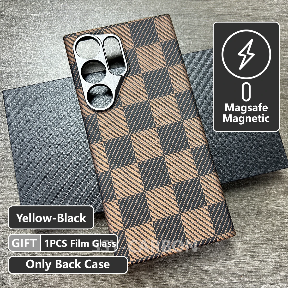 غلاف حماية فائق النحافة من ألياف الكربون متوافق مع...