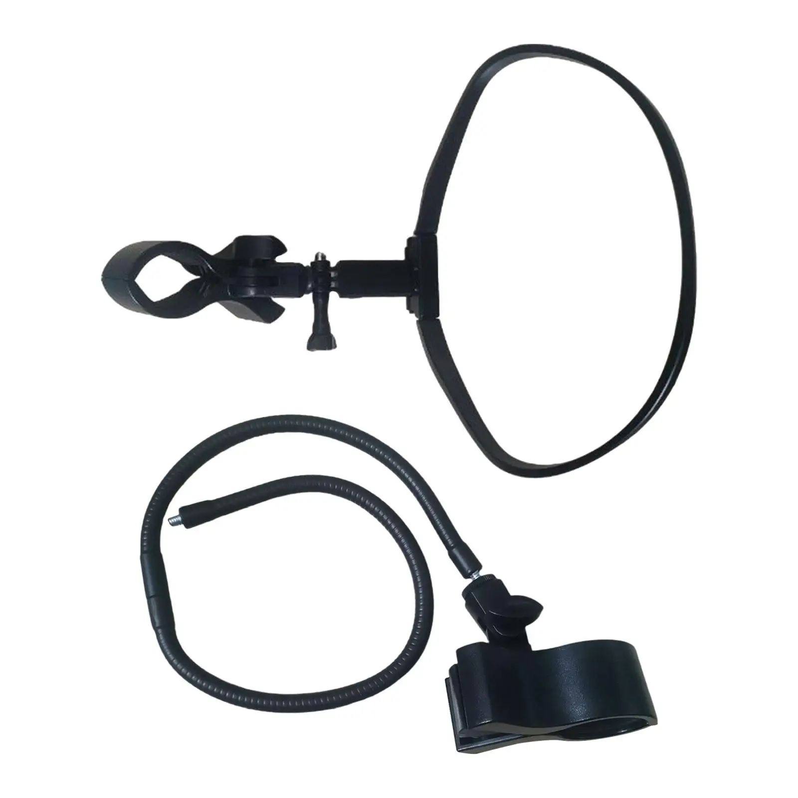 넥 마이크 홀더, 가볍고 튼튼하며 사용하기 쉬운 실용적인 마이크 스탠드, 핸즈프리, 마술사, 가수, 공연용 휴대 가능