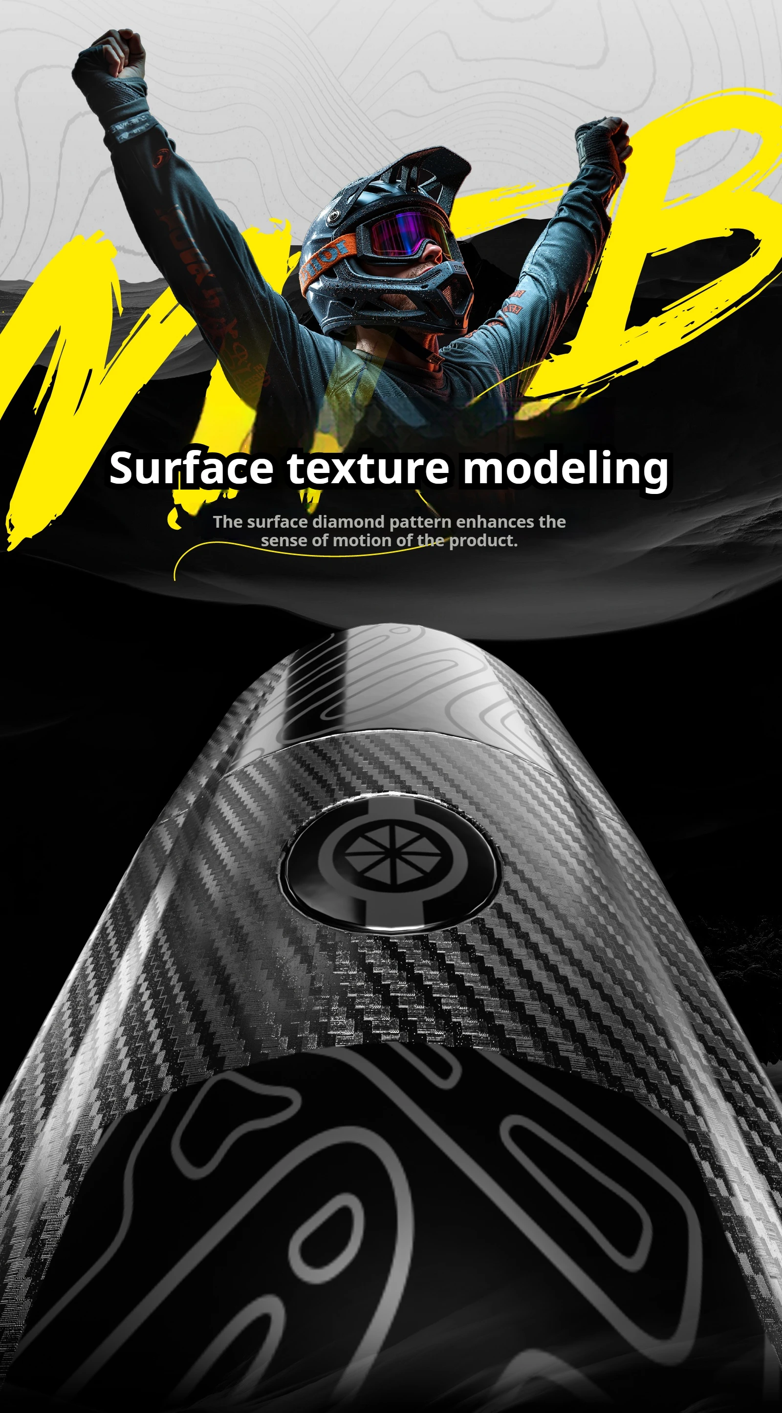 ENLEE Mountainbike-Schutzblech, verlängerte und verbreiterte Regenschutz, Kohlefaser-Textur, universell für vorne und hinten – Detail 9