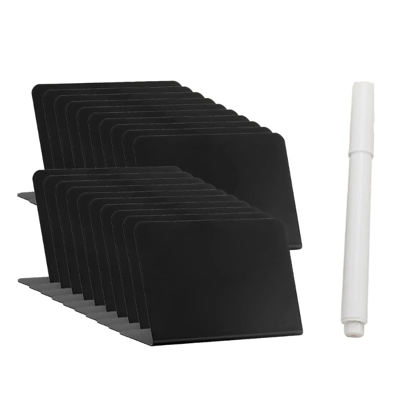 재기록 가능한 작은 칠판 분필 기호 분필 라벨 미니 라벨 지울 수있는 메시지 미니 칠판 로그인 식품 골판지 594A