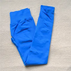 Elevate Seamless High-Impact Fitness Leggings - L (Electric Blue)