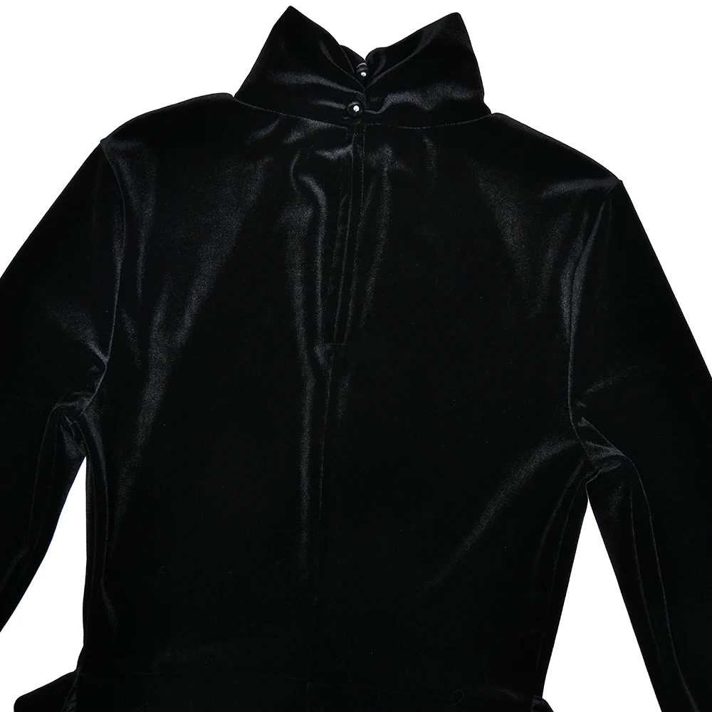 Elegant Long Sleeve Bodycon Korean Velvet Party Evening Dress Women Elastic Tight Vestido Autumn/Winter2025 New Clothing