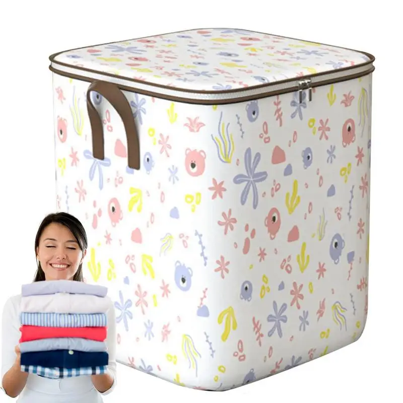 

Clothes Storage Bins Foldable Baskets Organizer For Closet Large Capacity Clothing Shelf Basket Bins Portable Collapsible