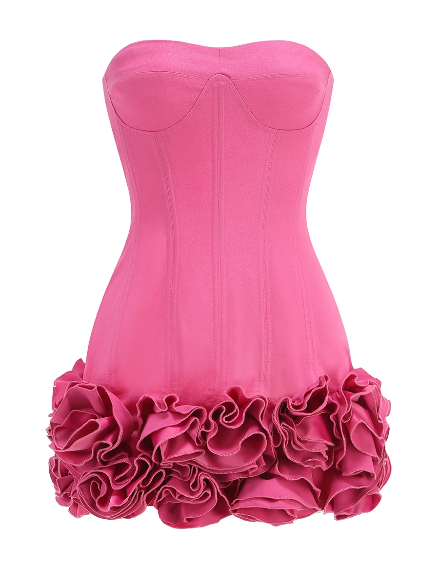 strapless open back dress Lauren Bodycon Bandage Mini Dress main image 0