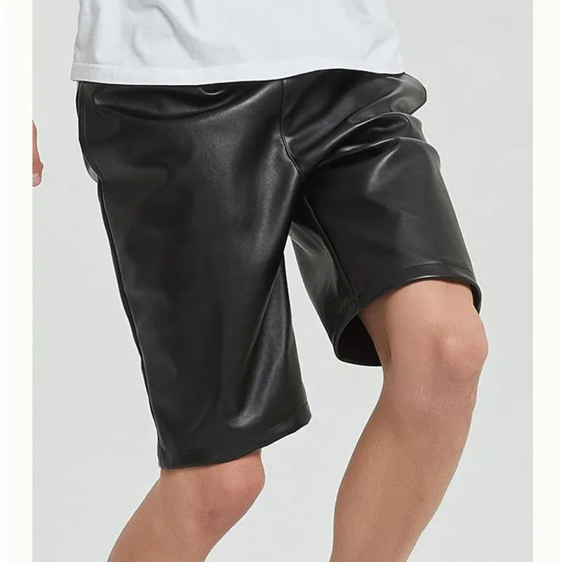 pantaloncini pelle uomo