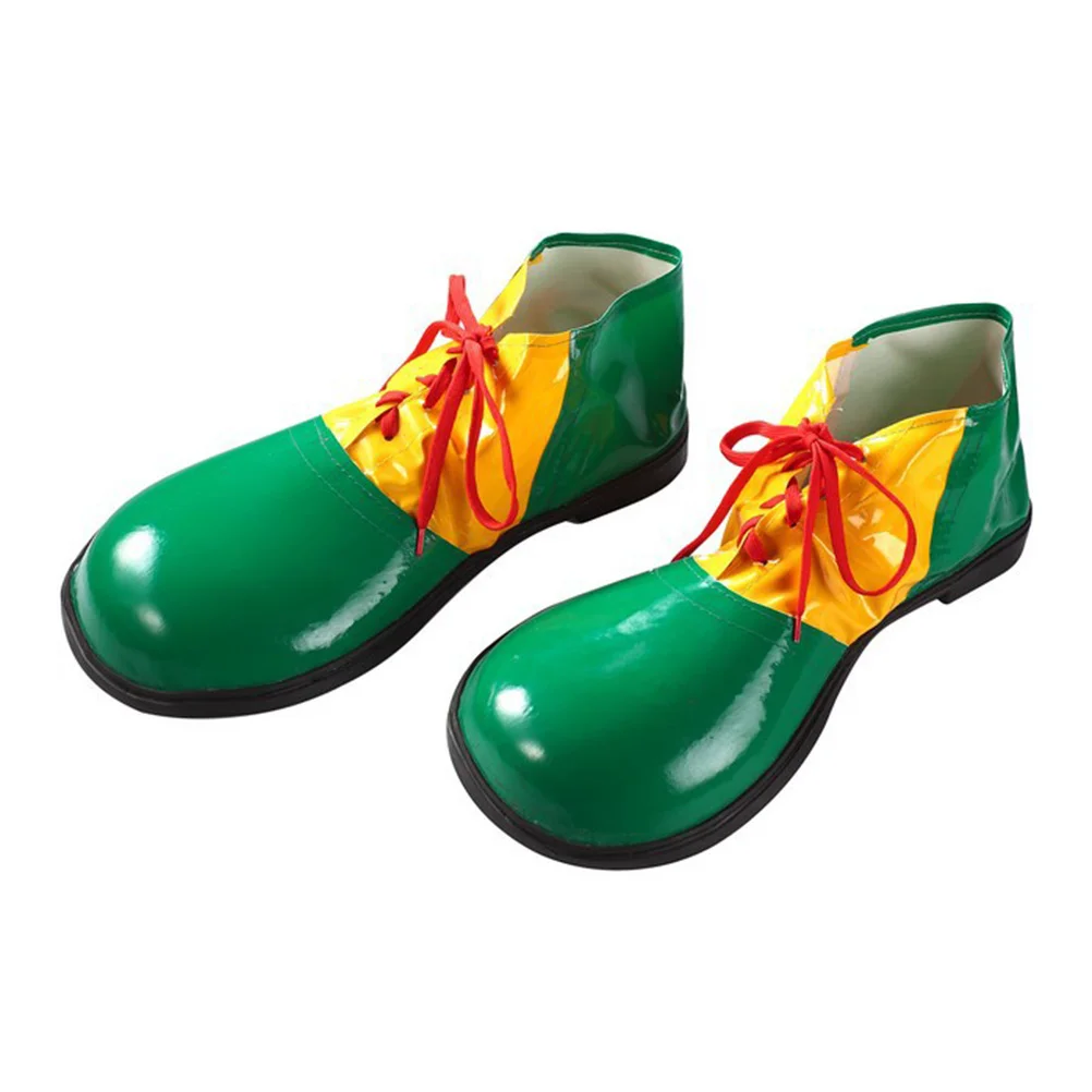 Oversized Clown Shoes For Carnival Party Unisex Comedy Dress Up Costume Masquerade Cosplay Boots Bright Color Durable Artificial