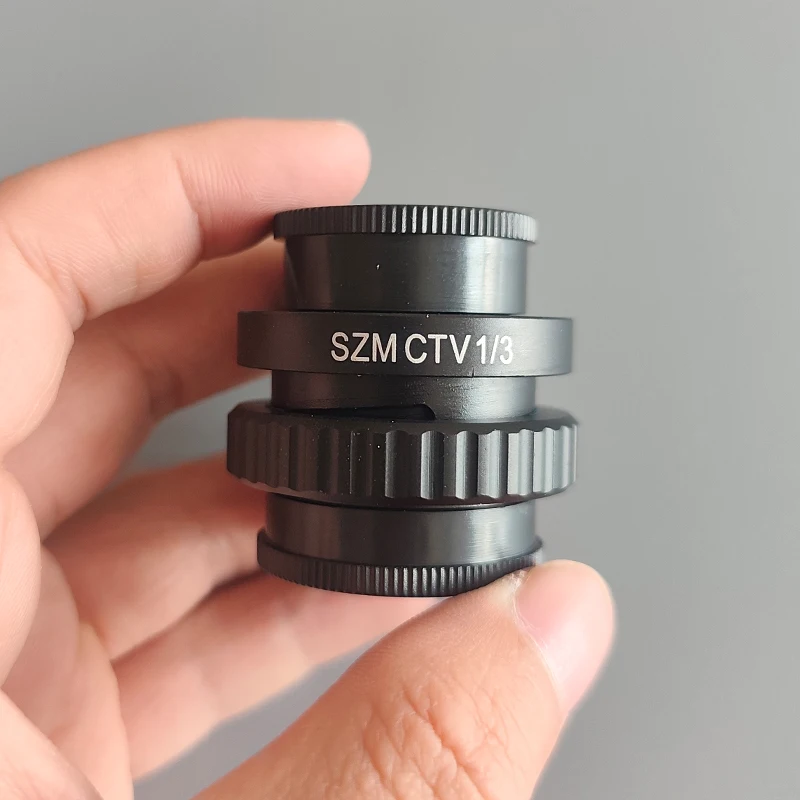 SZMCTV 1/3X Adapter For Simul Focal Trinocular Stereo Microscope HDMI VGA USB Video Camera 0.35X C mount Lens Adapter microscope adapter