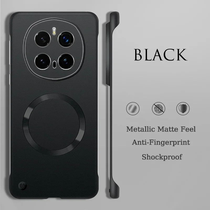 Metallic Paint Frameless Hard Cover with Magnetic Wireless Charging Capability