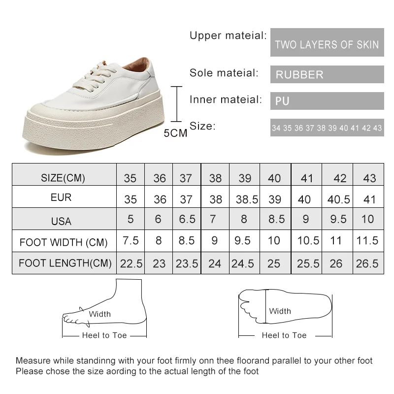 AIYUQI Women's Sneakers Genuine Leather 2024 Spring New Casual Lace-up Women's Sneakers Shoes Platform Board Shoes Women